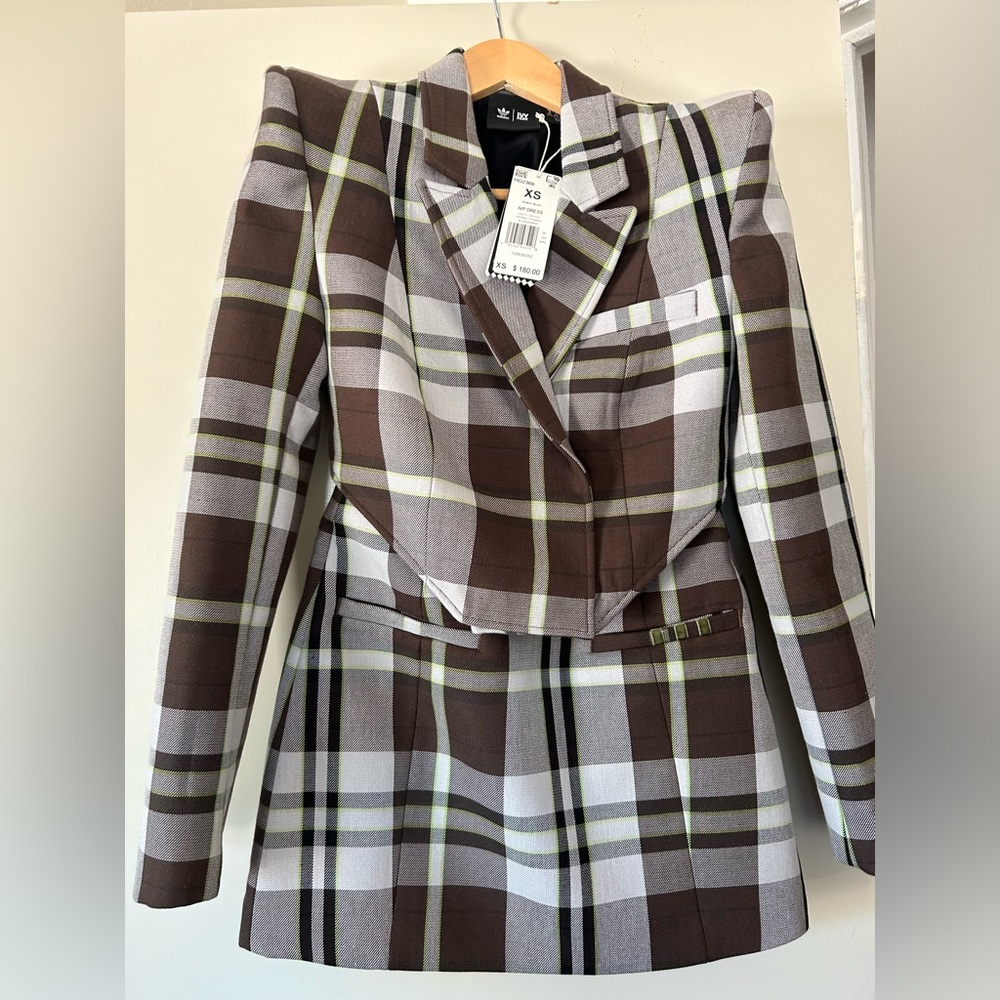 Ivy Park X Adidas Halls Of Ivy Plaid Dress Suit